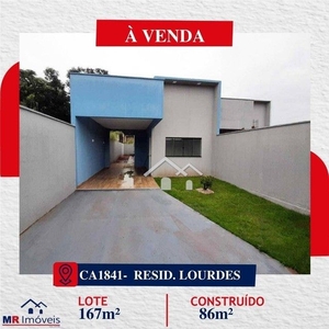 Casa com 3 dormitórios à venda, 86 m² por R$ 390.000,01 - Lourdes - Rio Verde/GO