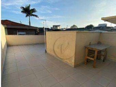 Cobertura com 2 dormitórios, 88 m² - venda por r$ 299.000,00 ou aluguel por r$ 1.820,00/mês - vila junqueira - santo andré/sp