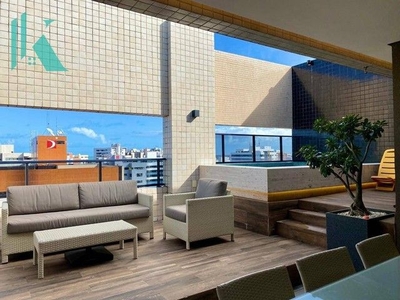 Cobertura com 4 dormitórios à venda, 180 m² por R$ 1.800.000,00 - Ponta Verde - Maceió/AL