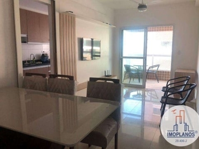 Apartamento com 2 dormitórios para alugar, 73 m² por r$ 3.800,00/mês - canto do forte - praia grande/sp