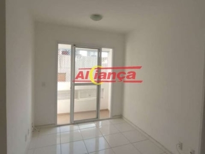 Apartamento para alugar, 2 quartos, 2 vagas, 58m², picanço- guarulhos por r$ 1.600