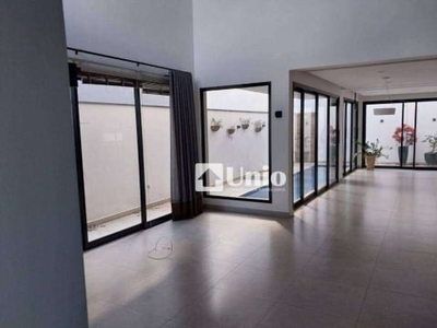 Casa com 4 dormitórios, 324 m² - venda por r$ 1.800.000,00 ou aluguel por r$ 9.757,28/mês - loteamento residencial e comercial villa d'aquila - piracicaba/sp