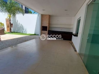 Casa em condomínio para aluguel, 4 quartos, 4 suítes, 4 vagas, gávea - uberlândia/mg