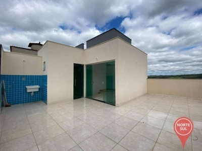 Cobertura com 2 dormitórios à venda, 112 m² por r$ 280.000,00 - serra azul - sarzedo/mg