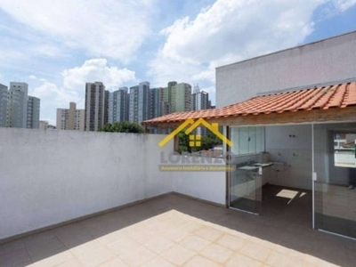 Cobertura com 2 dormitórios à venda, 85 m² por r$ 320.000,00 - vila floresta - santo andré/sp