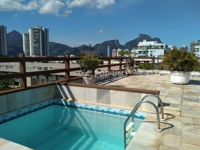 Cobertura com 4 quartos à venda na avenida lúcio costa, barra da tijuca, rio de janeiro, 323 m2 por r$ 1.990.000