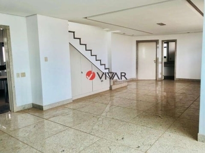 Cobertura com 4 quartos para alugar na avenida paulo camilo pena, 609, belvedere, belo horizonte por r$ 20.000