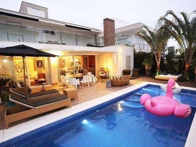Excelente casa com 5 dormitórios à venda, 460 m² por r$ 7.200.000 - jurerê - florianópolis/sc