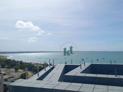 Flat com 1 dormitório à venda, 20 m² por r$ 300.000 - praia santa catarina - cabedelo/pb