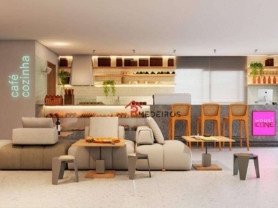 Flat com 1 dormitório à venda, 54 m² por r$ 453.600,00 - canto do forte - praia grande/sp