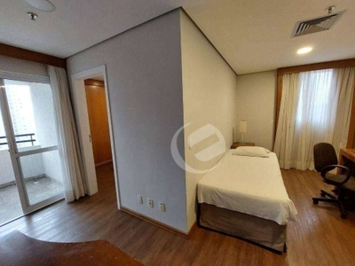 Flat com 1 dormitório para alugar, 44 m² por r$ 3.500,00/mês - centro - santo andré/sp