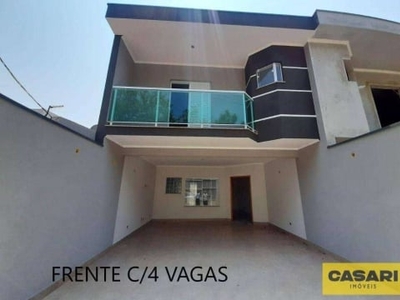 Sobrado com 3 dormitórios à venda, 154 m² - jardim do mar - são bernardo do campo/sp