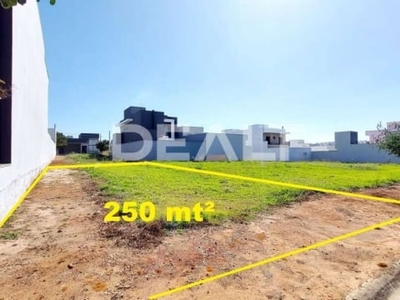 Terreno à venda, 250 m² por r$ 290.000,00 - jardim do jatobá - hortolândia/sp