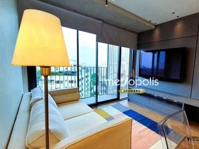 Apartamento com 1 dormitório para alugar, 45 m² por R$ 4.900,01/mês - Jardim das Bandeiras
