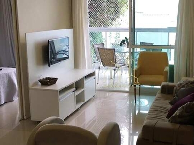 Bem localizado esse apartamento vista mar com um quarto decorado e mobiliado para alugar n