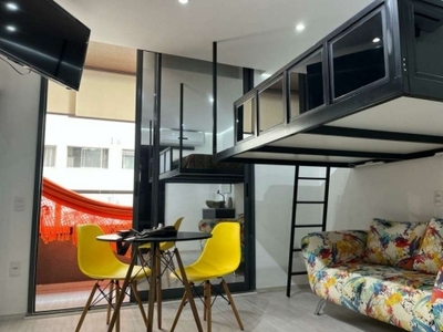 Cobertura com 1 quarto para alugar na rua frei caneca, 677, consolação, são paulo, 24 m2 por r$ 2.900