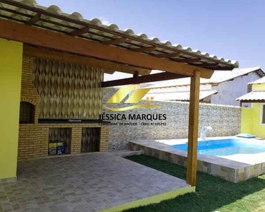 Excelente casa de 2 quartos, com área gourmet e piscina em Unamar, Tamoios - Cabo Frio - R