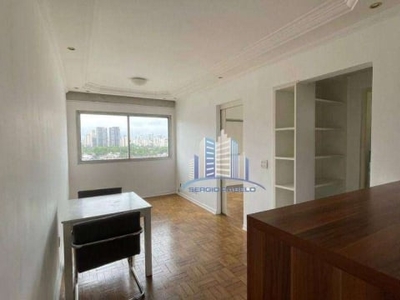 Apartamento com 1 dormitório, 47 m² - venda por r$ 600.000,00 ou aluguel por r$ 5.115,00/mês - indianópolis - são paulo/sp