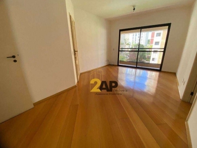 Apartamento com 3 dormitórios para alugar, 90 m² por r$ 5.619,24/mês - brooklin - são paulo/sp