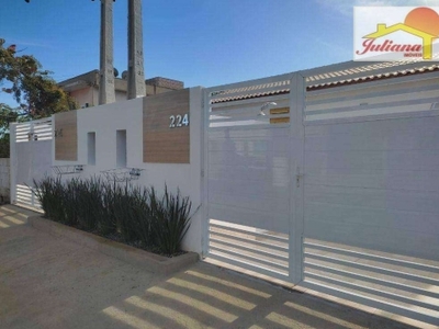 Casa com 2 dormitórios à venda, 74 m² por r$ 330.000,00 - estância balneária tupy - itanhaém/sp