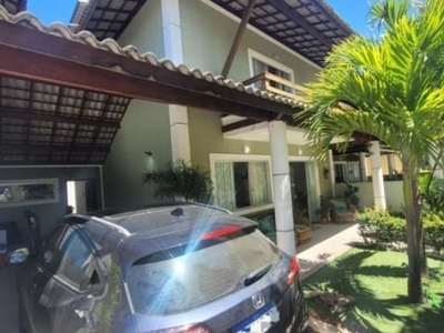 Casa em condomínio fechado com 4 quartos à venda na rua rio das graças, recreio ipitanga, lauro de freitas, 180 m2 por r$ 890.000