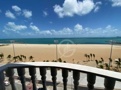 Flat vista mar, com 1 dormitório à venda, 29 m² por r$ 550.000 - meireles - fortaleza/ce