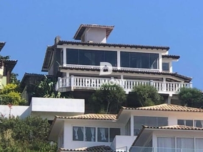 Geribá - búzios - casa de alto padrão com vista cinematográfica, próxima a praia de geribá