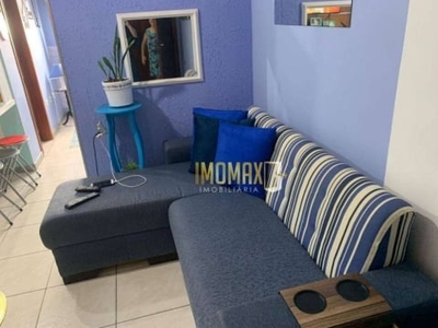 Kitnet com 1 dormitório à venda, 30 m² por r$ 155.000,00 - aviação - praia grande/sp