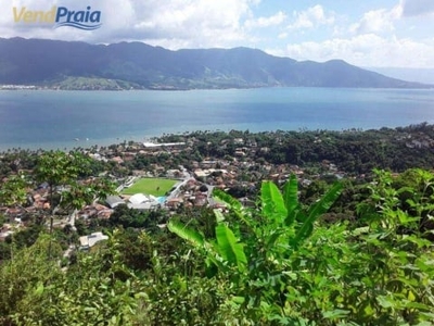 Terreno com linda vista à venda, 3062 m² por r$ 1.200.000 - itaguaçú - ilhabela/sp