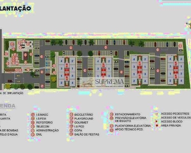 Apartamento com 2 dormitórios à venda, 40 m² por R$ 201.690,00 - Residencial Solar da Coli