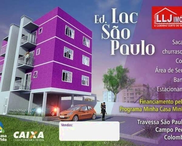 Apartamento com 2 dormitórios à venda, 49 m² por R$ 185.750,00 - Campo Pequeno - Colombo/P