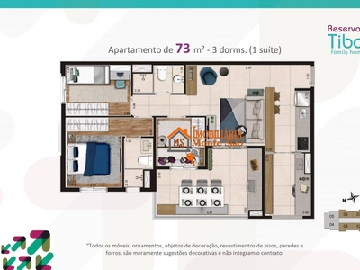 Apartamento em Gopoúva, Guarulhos/SP de 73m² 3 quartos à venda por R$ 589.000,00