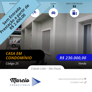 Casa em Cidade Líder, São Paulo/SP de 52m² 2 quartos à venda por R$ 229.000,00