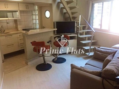 Flat disponível para locação no condomínio palazzo gritti com 45m², 1 dormitório e 1 vaga de garagem