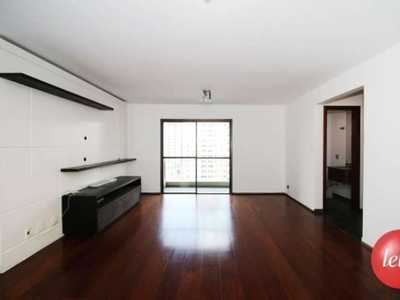Apartamento com 3 quartos para alugar na av. jurema, --, moema, são paulo, 132 m2 por r$ 6.300