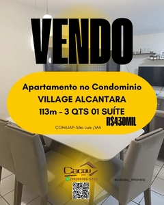 Apartamento em Jardim Coelho Neto, São Luís/MA de 113m² 3 quartos à venda por R$ 429.000,00