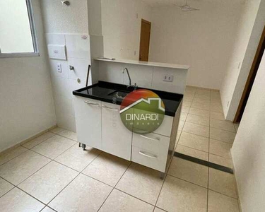 Apartamento com 2 dormitórios para alugar, 42 m² por R$ 900,02/mês - Reserva real - Ribeir