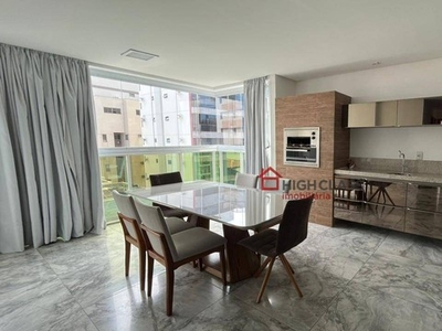 Apartamento com 3 dormitórios para alugar, 110 m² por R$ 7.140/mês - Praia da Costa - Vila