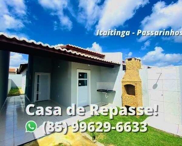 Casa REPASSE para venda tem 82 metros quadrados com 2 quartos em Gereraú - Itaitinga - CE