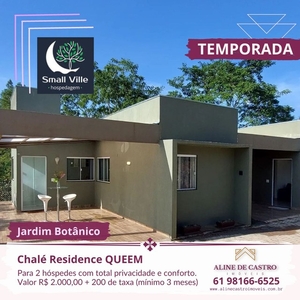 Chalé Residence Queen - MOBILIADO PARA TEMPORADA - Aproveite - com 40 metros quadrados