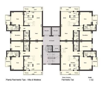 Apartamento com 2 dormitórios para alugar, 62 m² por R$ 3.837,00/mês - Jardim - Santo Andr