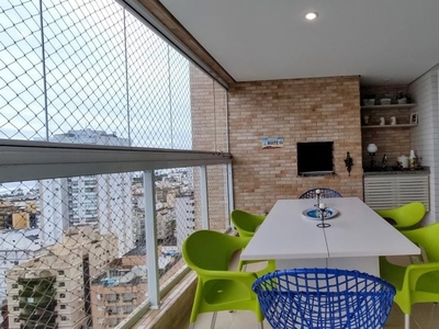Apartamento em Jardim Três Marias, Guarujá/SP de 119m² 3 quartos à venda por R$ 1.249.000,00