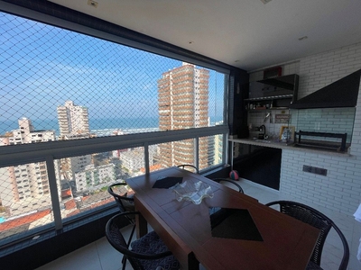 Apartamento em Vila Tupi, Praia Grande/SP de 116m² 3 quartos à venda por R$ 779.000,00