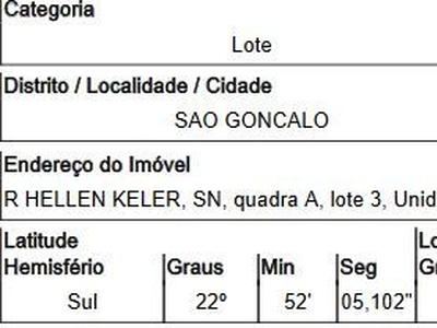 Terreno em Arsenal, São Gonçalo/RJ de 0m² à venda por R$ 205.408,00