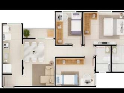 Apartamento com 3 quartos para alugar na rua pedro virillo, 116, jardim santiago, indaiatuba, 63 m2 por r$ 2.500