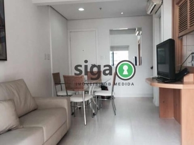 Apartamento duplex mobiliado com 1 dormitorio para locação em moema