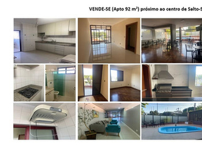 Apartamento Espaçoso Em Salto: 92m2, 3 Quartos.