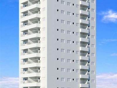 Apartamento parcelamento direto com 2 dormitórios à venda, 70 m² por r$ 420.000 perto da praia aviação praia grande sp