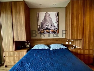 Apartamento studio no brooklin com 45m² , 1 dormitório, 1 banheiro, 1 suíte - são paulo - sp