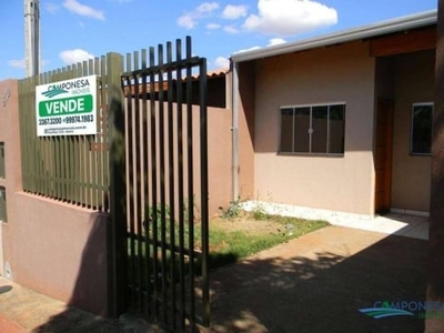 Casa com 2 dormitórios, 57 m² - venda por r$ 215.000,00 ou aluguel por r$ 1.250,00/mês - jardim das palmeiras - londrina/pr